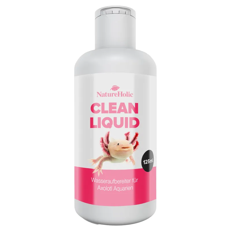 Letzte Chance NatureHolic Axolotl Clean Liquid, Wasseraufbereiter für Axolotl-Aquarien, 125 ml